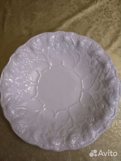 Блюдо Виноградная лоза дфз белая