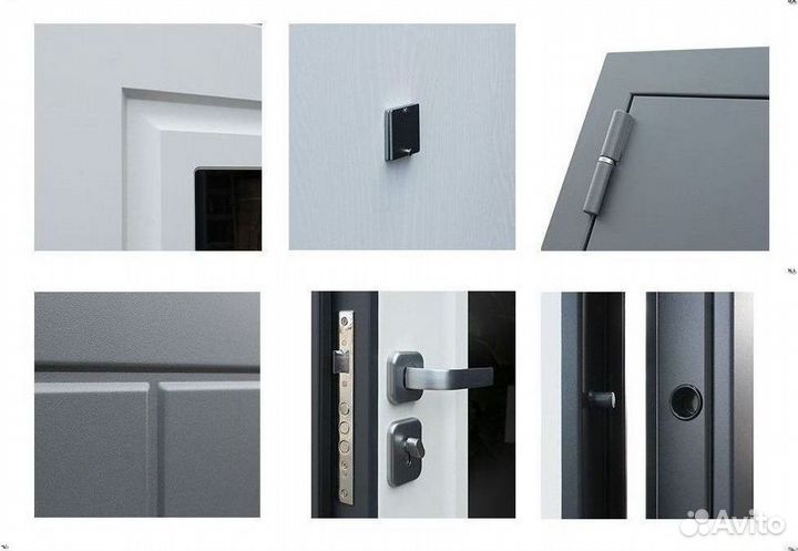 Дверь входная серая металлическая Арсенал