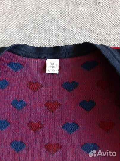 Теплая кофта для девочки 122