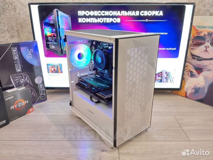 Ryzen 5500. Новый Игровой пк. Гарантия 3 года