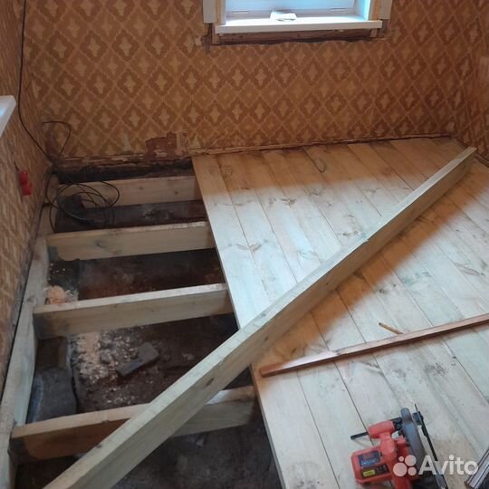 Ремонт деревянного пола и перекрытий за 1 день