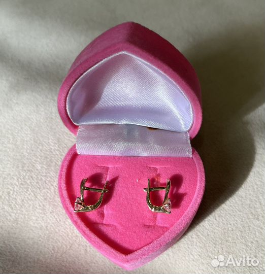 Золотые серьги детские