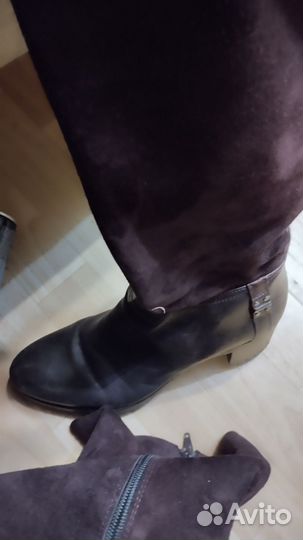 Сапоги кожаные женские 37 38