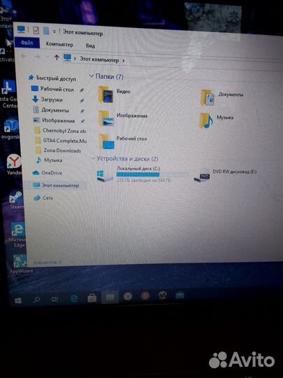 Ноутбук toshiba