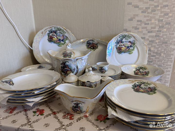 Сервиз столовый «Пастух и пастушка»