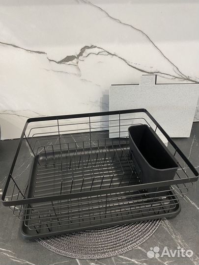 Сушилка для посуды настольная матовая