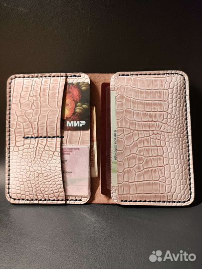 Обложка для документов кожа