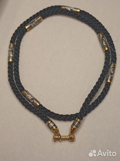 Шнурок гайтан с апостолами с позотой