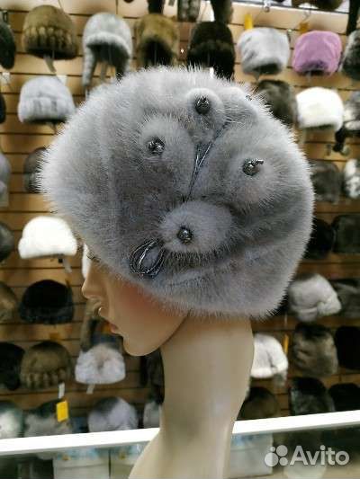 Шапка норковая новая женская