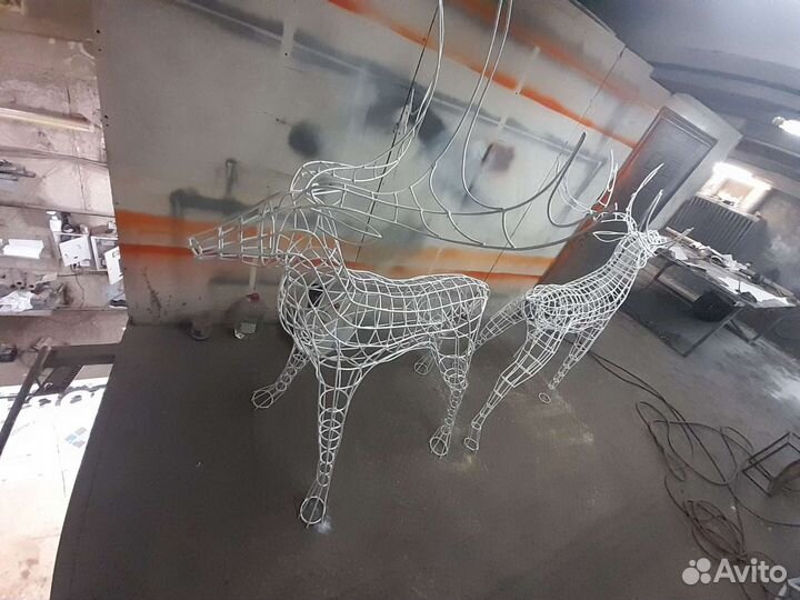 Светодиодные фигуры из проволоки 6мм