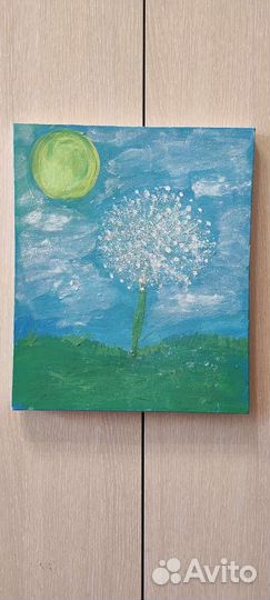 Картина полевые цветы