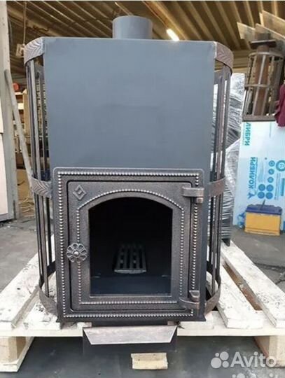 Печь для бани с баком на заказ