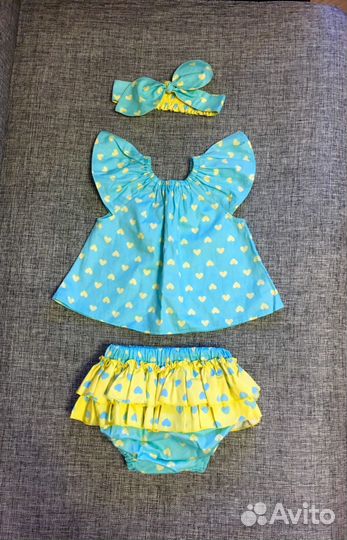 Нарядный комплект блумеры, туника, солоха