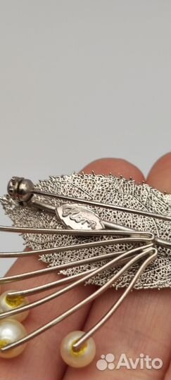 Брошь винтажная 1960-1980-е гг. horn маркировка №2