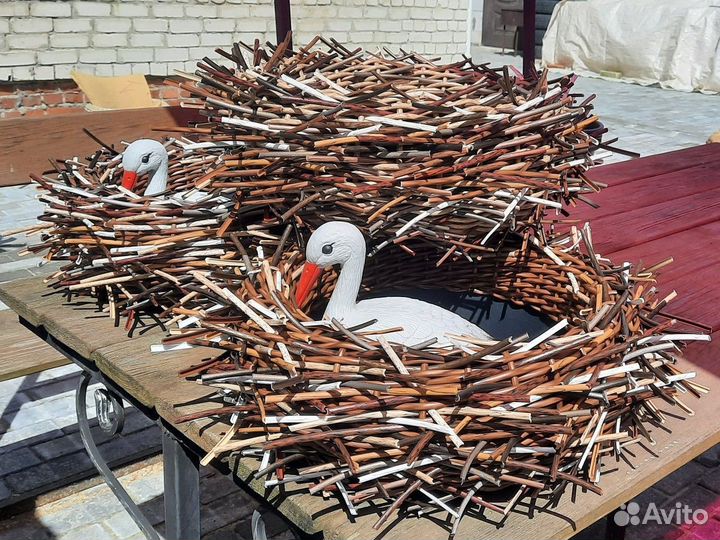 Гнездо для аистов из ротанга 40-50см
