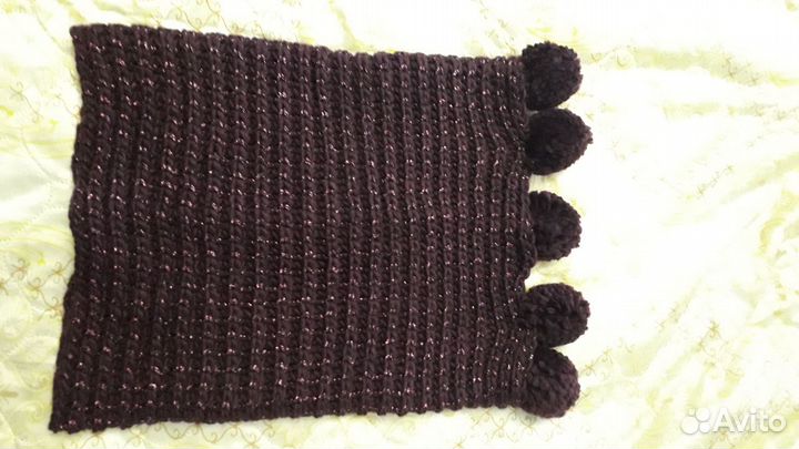 Новый комплект (снуд, шапка, варежки)