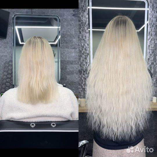 Наращивание волос Москва. Холодное наращивание