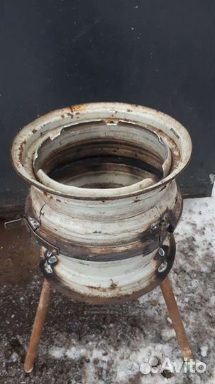 Печь из дисков для Казана под заказ