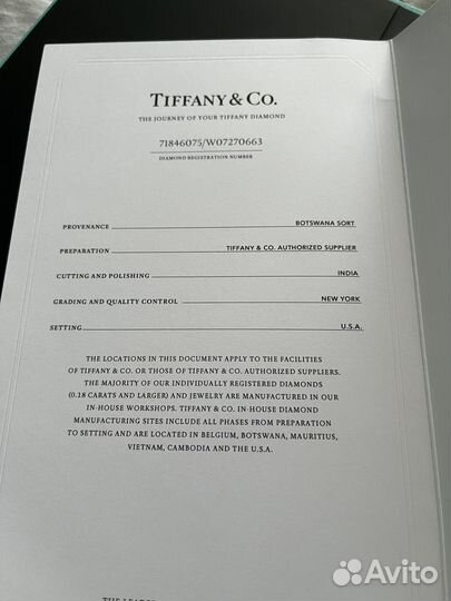 Tiffany серьги пуссеты