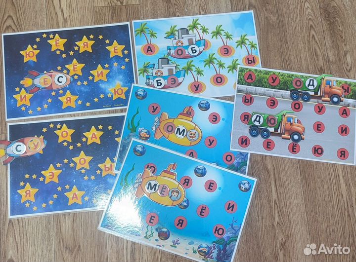 Развивающие игры на липучках