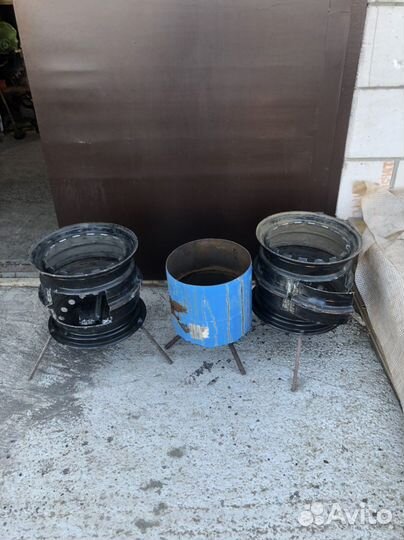 Печь для казана из дисков