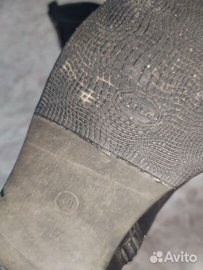 Ботинки кожаные vibram