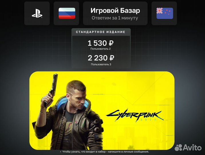 Cyberpunk / Киберпанк (PS4 & PS5) / New Zealand