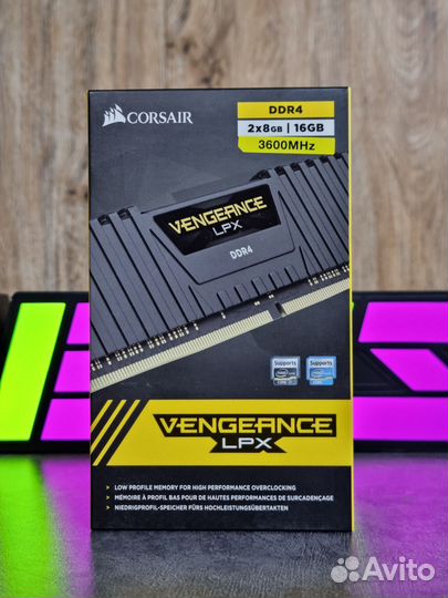 DDR4 16GB kit (8GBx2) Corsair Vengeance LPX 3600