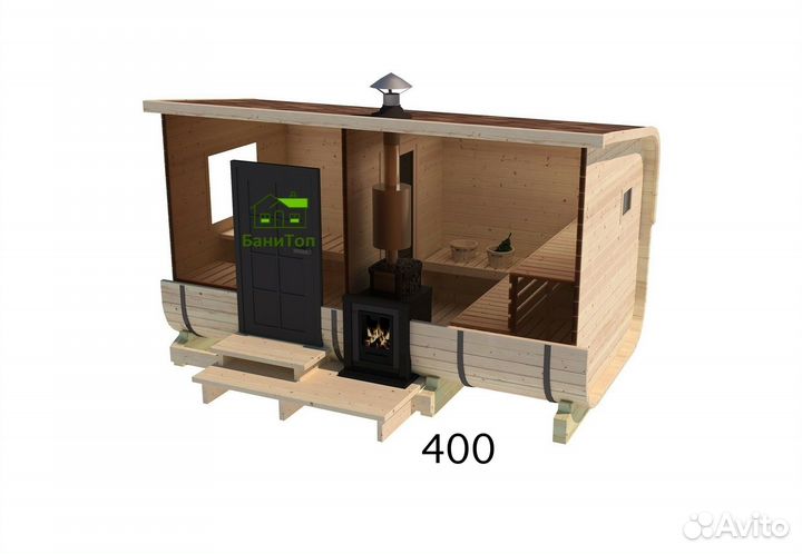 Баня Парус разных видов