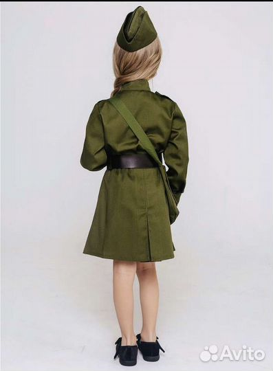 Костюм военный для девочки