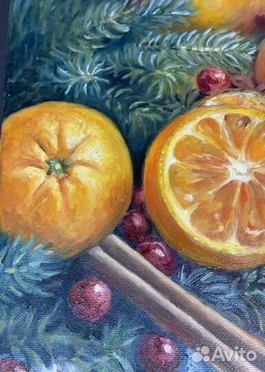 Картина маслом на Ноый год