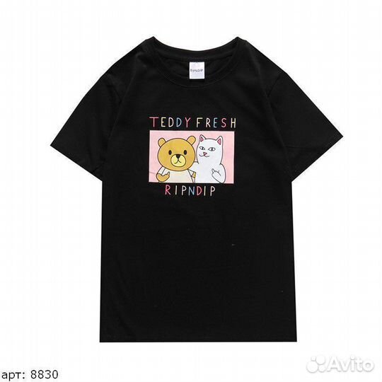 Футболка ripndip friends Чёрная