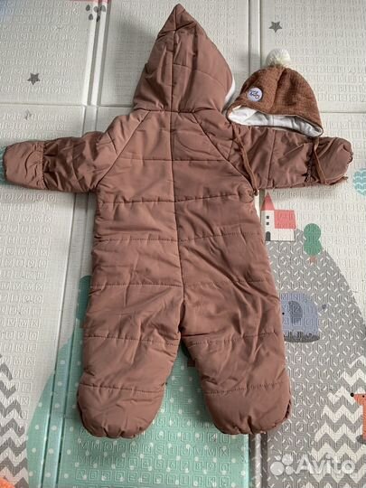 Зимний комбинезон bungly boo 80 и шапка 42-45