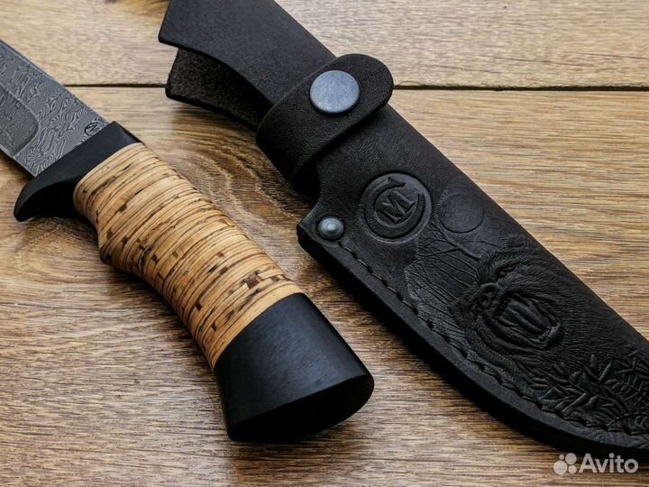 Нож Егерь из дамасской стали