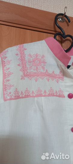 Платье женское натуральный лён 46-48размер