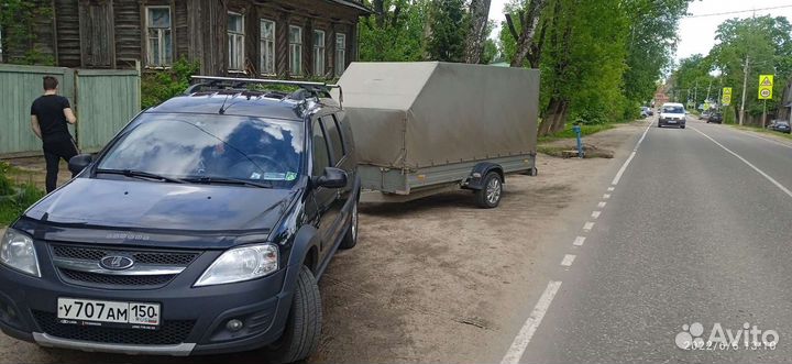 Грузоперевозки на легковом авто с прицепом