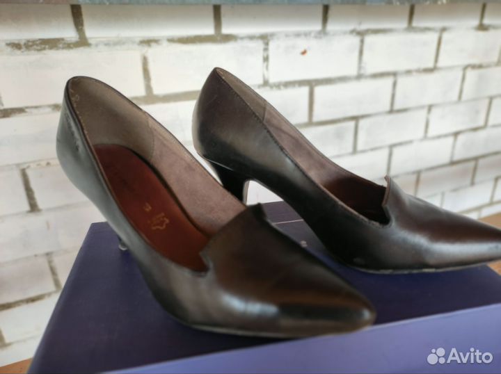 Туфли кожаные черные 36 размер