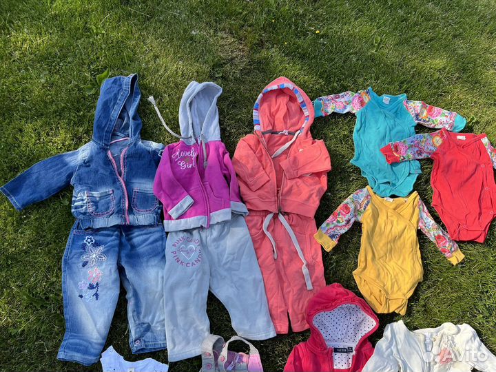 Вещи пакетом на девочку рост 74