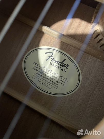 Гитара электроакустика Fender CD-60CE