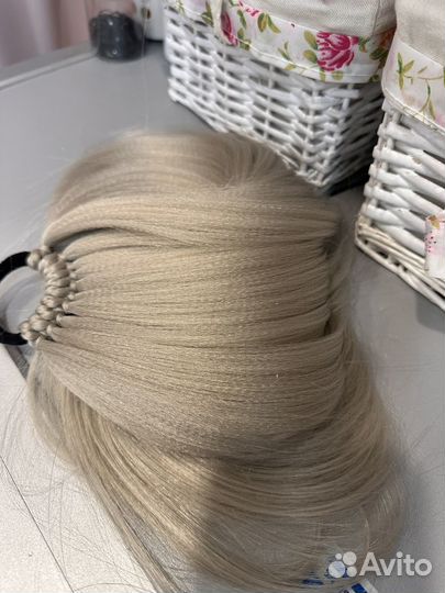 Хвост шиньон на резинке