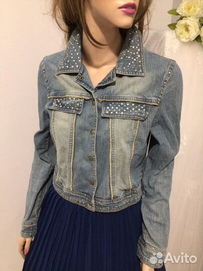 Куртка джинсовая Balizza 44-46 р со стразами