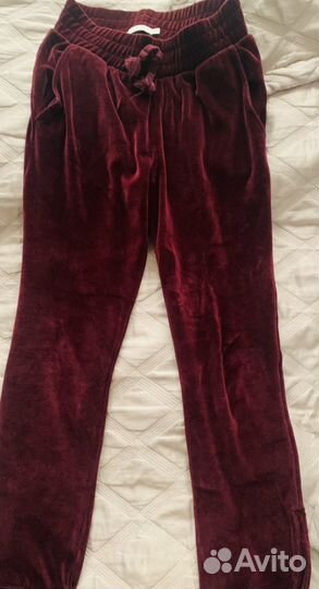 Stell Mocartney велюровые брюки