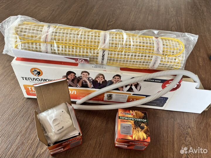 Теплый пол с терморегулятором новый