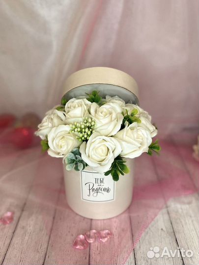 Букет для воспитателя из мыльных цветов