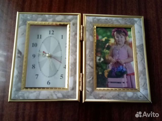Фоторамка часы кварц