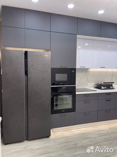 Кухня графит в потолок. Цена за всю кухню