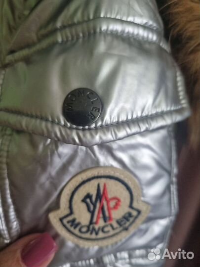 Комбинезон moncler 92,98, 104 зимний серебро