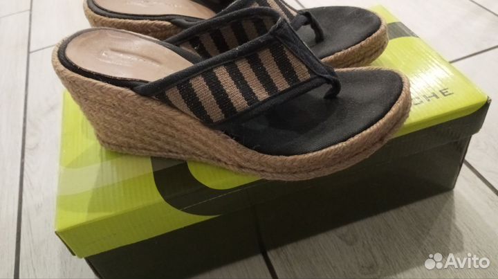 Сабо на танкетке мюли шлепки