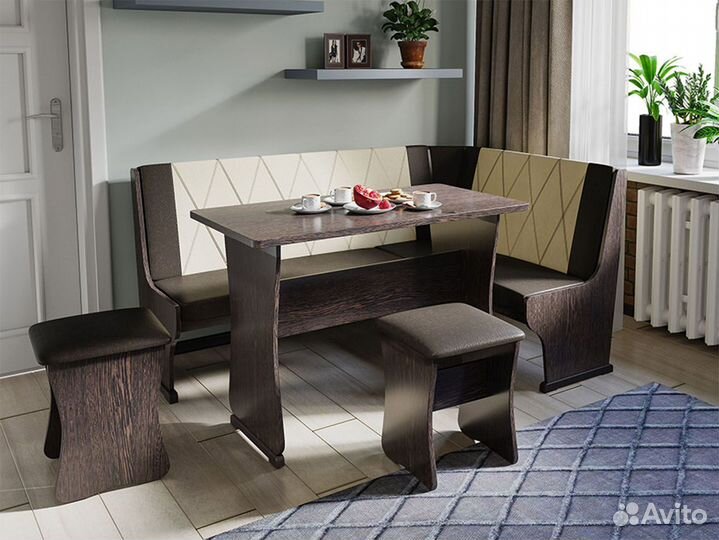 Кухонный уголок Гамма тип 2 кожзам