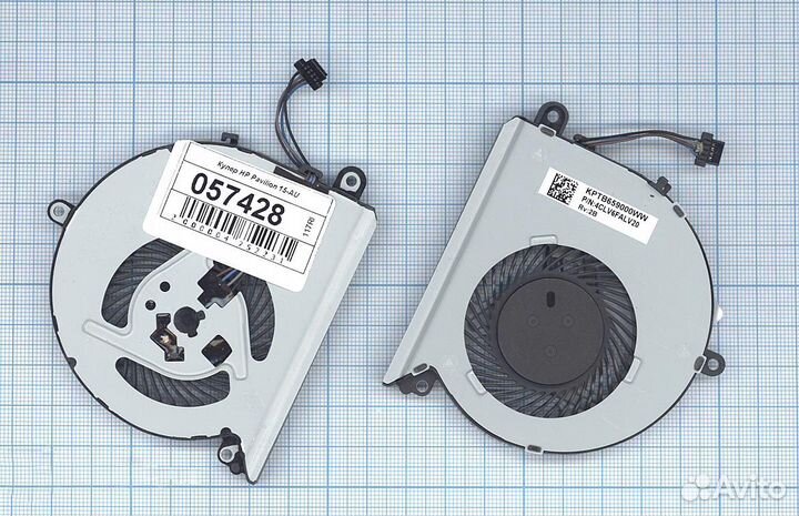 Кулер, вентилятор к для HP Pavilion 15-AU, 15-AU00